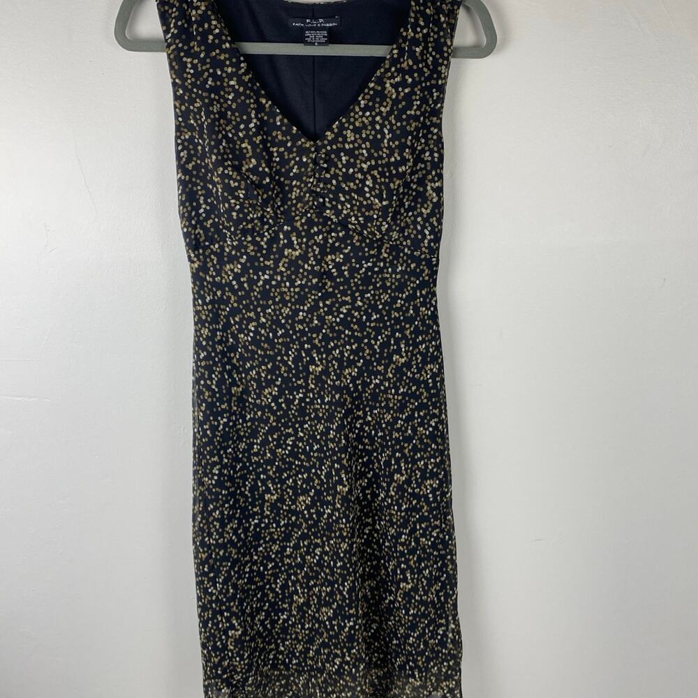Faith Love & Passion Women's Midi Sleeveless Dotted Dress Y2K Size 6